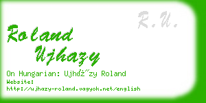 roland ujhazy business card